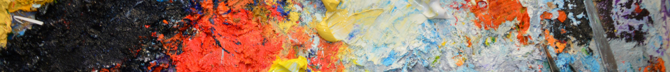 A splash of oil paint.