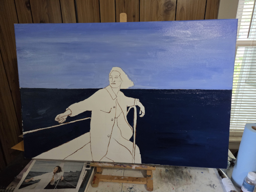 first layer of my painting