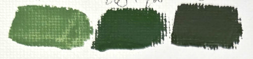 mix of chromium oxide green and titanium white